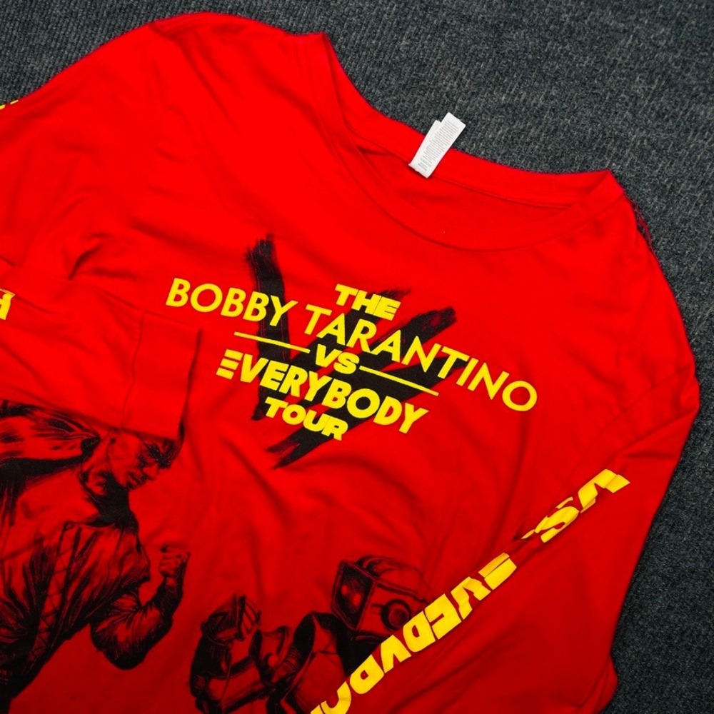 Logic Bobby Tarantino vs Everybody Tour Long Sleeve Shirt Red Small 2018 NF Kyle